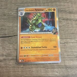 Team Rocket’s Tyranitar Pokémon Card